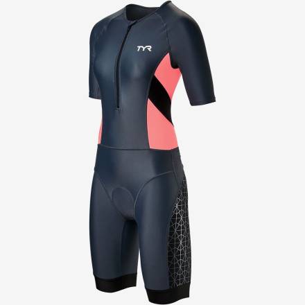 Стартовый костюм с коротким рукавов с молнией спереди TYR Women&#039;s Competitor Speedsuit