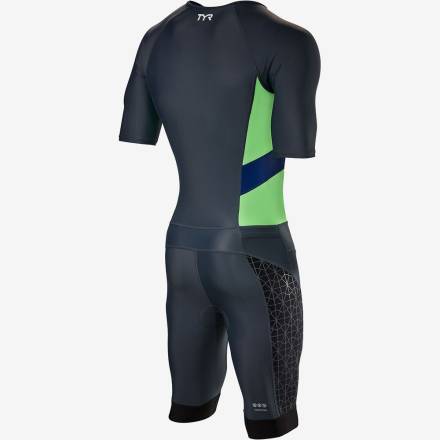 Стартовый костюм с коротким рукавов с молнией спереди TYR Men&#039;S Competitor Speedsuit
