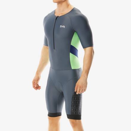 Стартовый костюм с коротким рукавов с молнией спереди TYR Men&#039;S Competitor Speedsuit