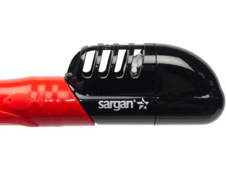 Комплект Сарган Агидель красный-красно-черный (маска+трубка)