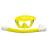 Комплект Сарган Агидель желтый-желто-белый (маска+трубка)