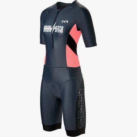 Стартовый костюм с коротким рукавов с молнией спереди TYR Women&#039;s Competitor Speedsuit