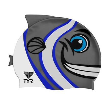 Детская шапочка для плавания TYR Happy Fish