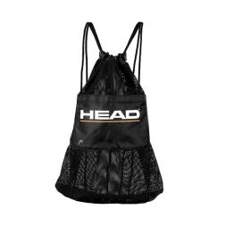 Сетчатая сумка HEAD с карманом, 50х34х10см, цв.черный