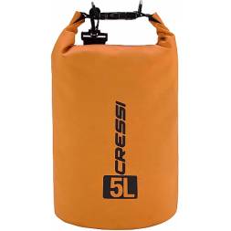 Гермомешок CRESSI с лямкой DRY BAG  оранжевый 5 литров, Cressi