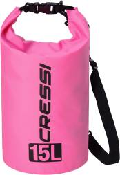 Гермомешок CRESSI с лямкой DRY BAG  розовый 15 литров, Cressi