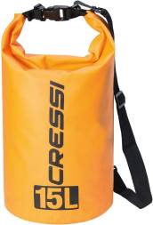 Гермомешок CRESSI с лямкой DRY BAG  оранжевый 15 литров, Cressi
