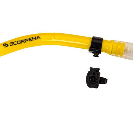 Трубка Scorpena K2 c двумя клапанами, жёлтая 