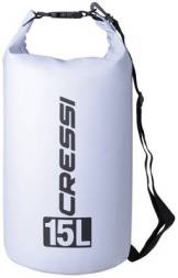Гермомешок CRESSI с лямкой DRY BAG  белый 15 литров, Cressi