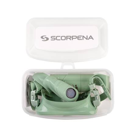 Набор Scorpena Junior маска+трубка для сноркелинга, мятн. Детям