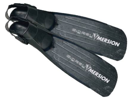 Ласты imersion для подводной охоты e:grey серые с открытой пяткой