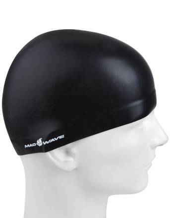 Силиконовая шапочка для плавания MAD WAVE 3D LOGO cap