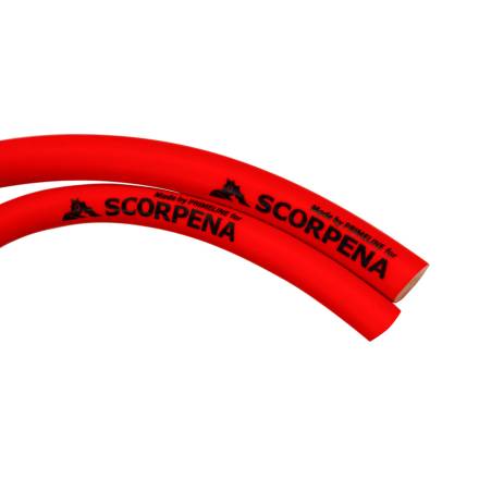 Тяга d18мм Scorpena RED, на отрез 10 см, двухкомпонентная, латексная,  