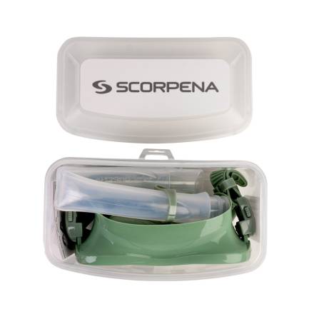 Набор Scorpena маска+трубка для сноркелинга, мятн. Взрослым