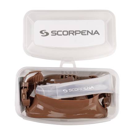 Набор Scorpena маска+трубка для сноркелинга, светло-коричн. Взрослым