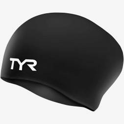 Шапочка для плавания TYR Long Hair Wrinkle-Free Silicone Junior Cap