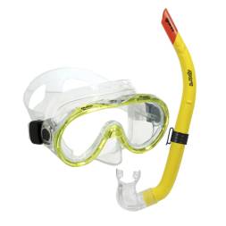 Набор для плавания (маска и трубка) MARES OCEAN, цв.прозрачно-желтый, для детей