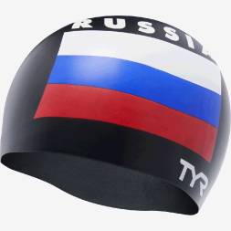 Шапочка для плавания TYR Russia Silicone Swim Cap