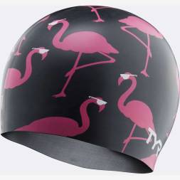 Шапочка для плавания TYR Silicone Pink Flamingo Cap
