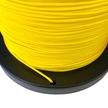 Линь высокопрочный UHMW-PE 1.5 мм жёлтый, 1 м на отрез 1 м