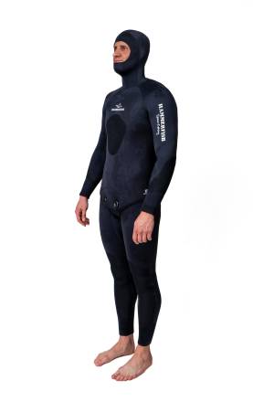 Гидрокостюм для подводной охоты 5мм HAMMERFISH STRONG BLACK/ОТКРЫТАЯ ПОРА штаны по грудь