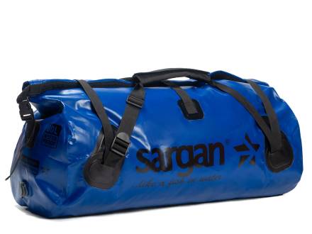 Гермо-сумка САРГАН &quot;КАПЛЯ&quot;, 100% герметичный вход, длина 80 см  объем 80 л. синяя