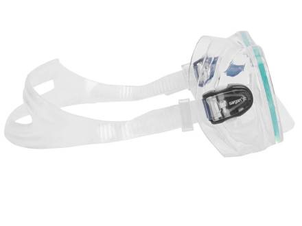 Комплект Сарган Агидель прозрачный-белый  (маска+трубка)