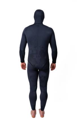 Гидрокостюм для подводной охоты в теплой воде 3мм HAMMERFISH STRONG BLACK/ОТКРЫТАЯ ПОРА штаны по грудь