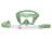 Комплект Сарган Агидель светло-зеленый (маска+трубка)