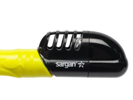 Комплект Сарган Агидель BLACK ! TYPE (маска+трубка) черный/желто-черный