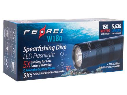Фонарь FEREI W180 WW, теплый свет, подводный