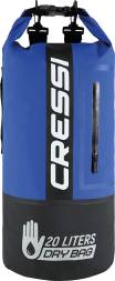 Герморюкзак CRESSI с карманом на молнии Premium BACK PACK, черный/синий, 20 литров, Cressi
